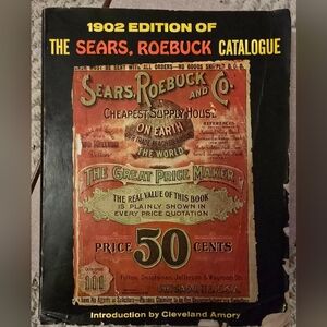 Lg Vintage 1902 Sears & Roebuck Catalog